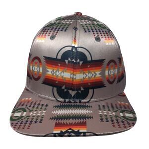 Native Snapback Hat Multicolor One Size Adjustable Aztec Print 6 Panel